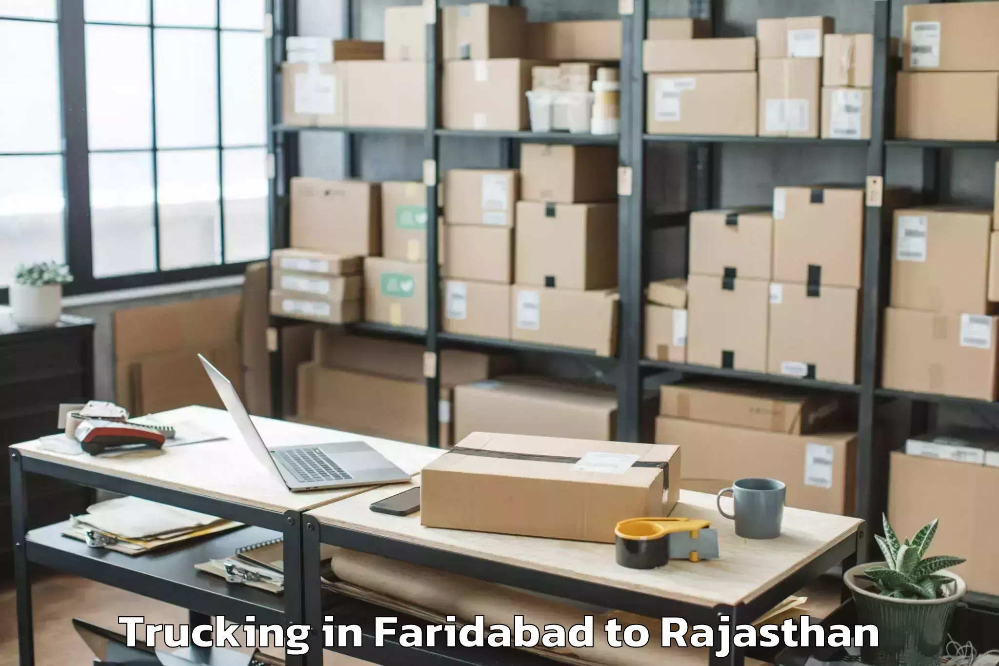 Affordable Faridabad to Pipar Trucking